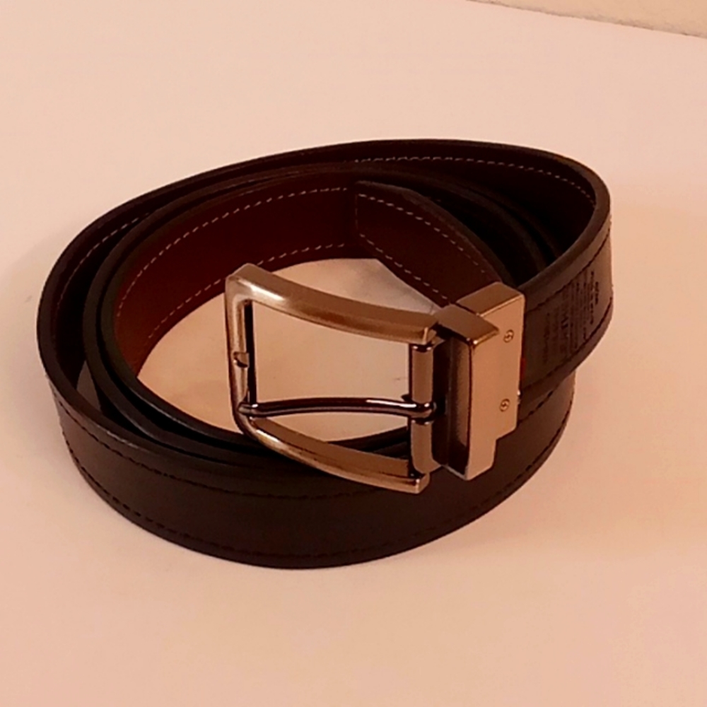 Leather Reinforced Bonded  Size 50-52 Revisable Black & Brown Color